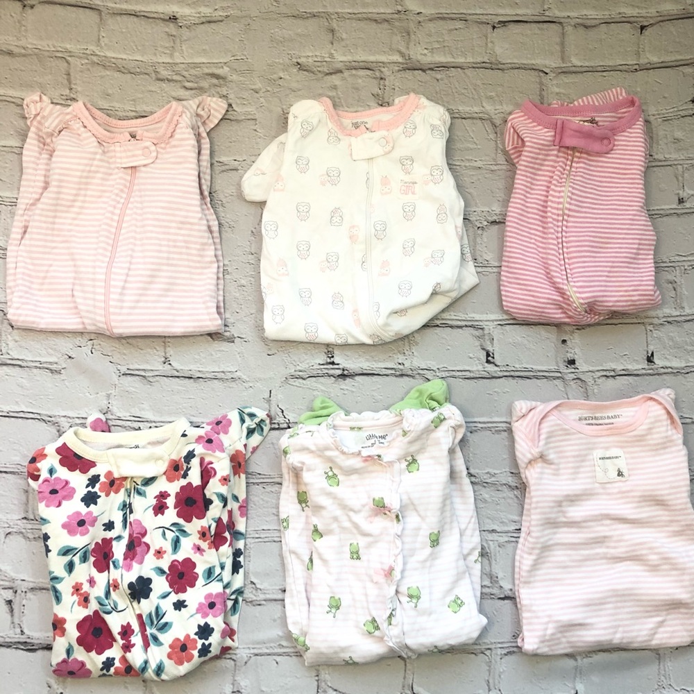 Girls pajama bundle- size 3-6 months